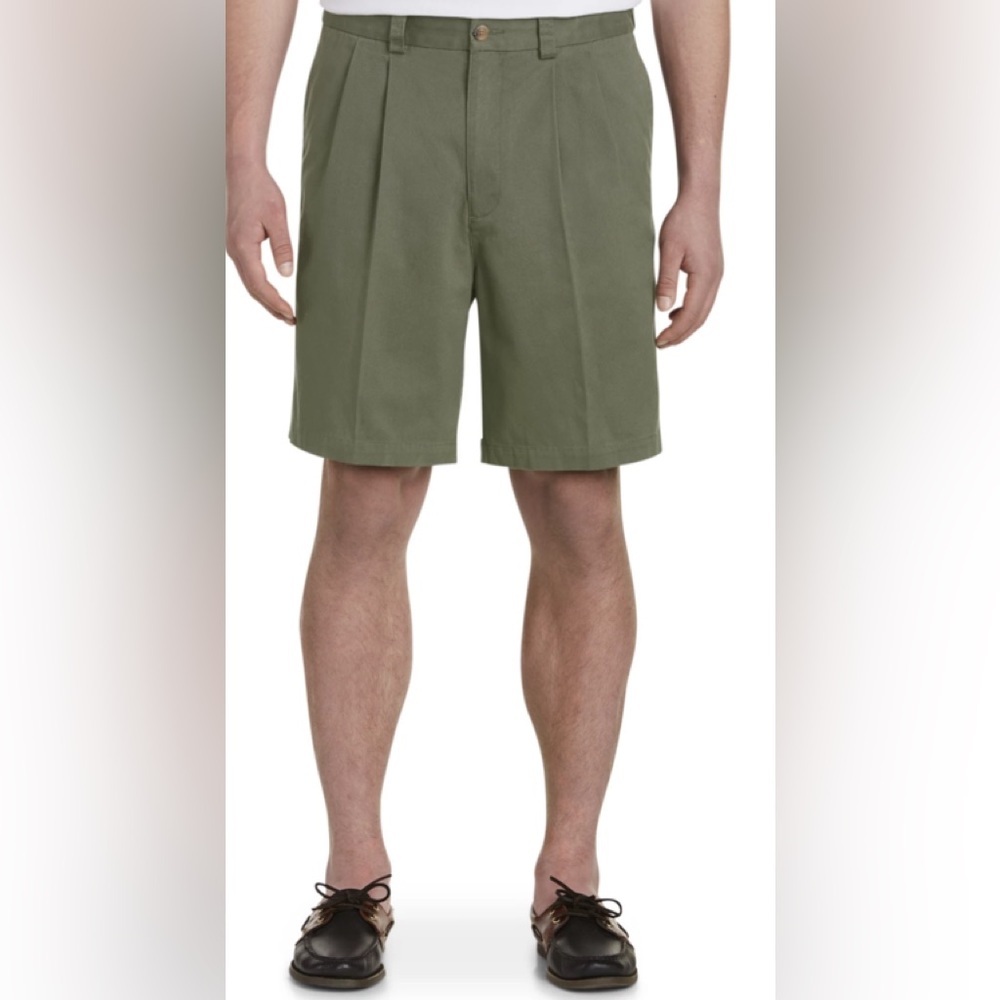 DXL BIG + TALL HARBOR BAY OLIVE SHORTS (42)